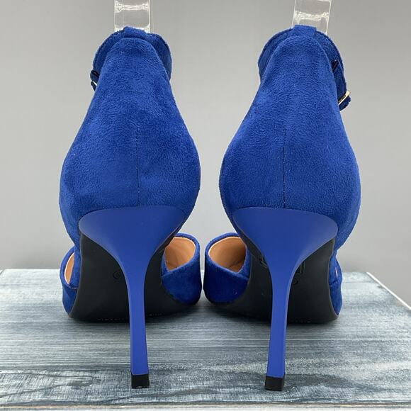 NEW Dream Pairs Women’s Ankle Strap Stiletto High Heels Blue Size 7.5 - Picture 4 of 9
